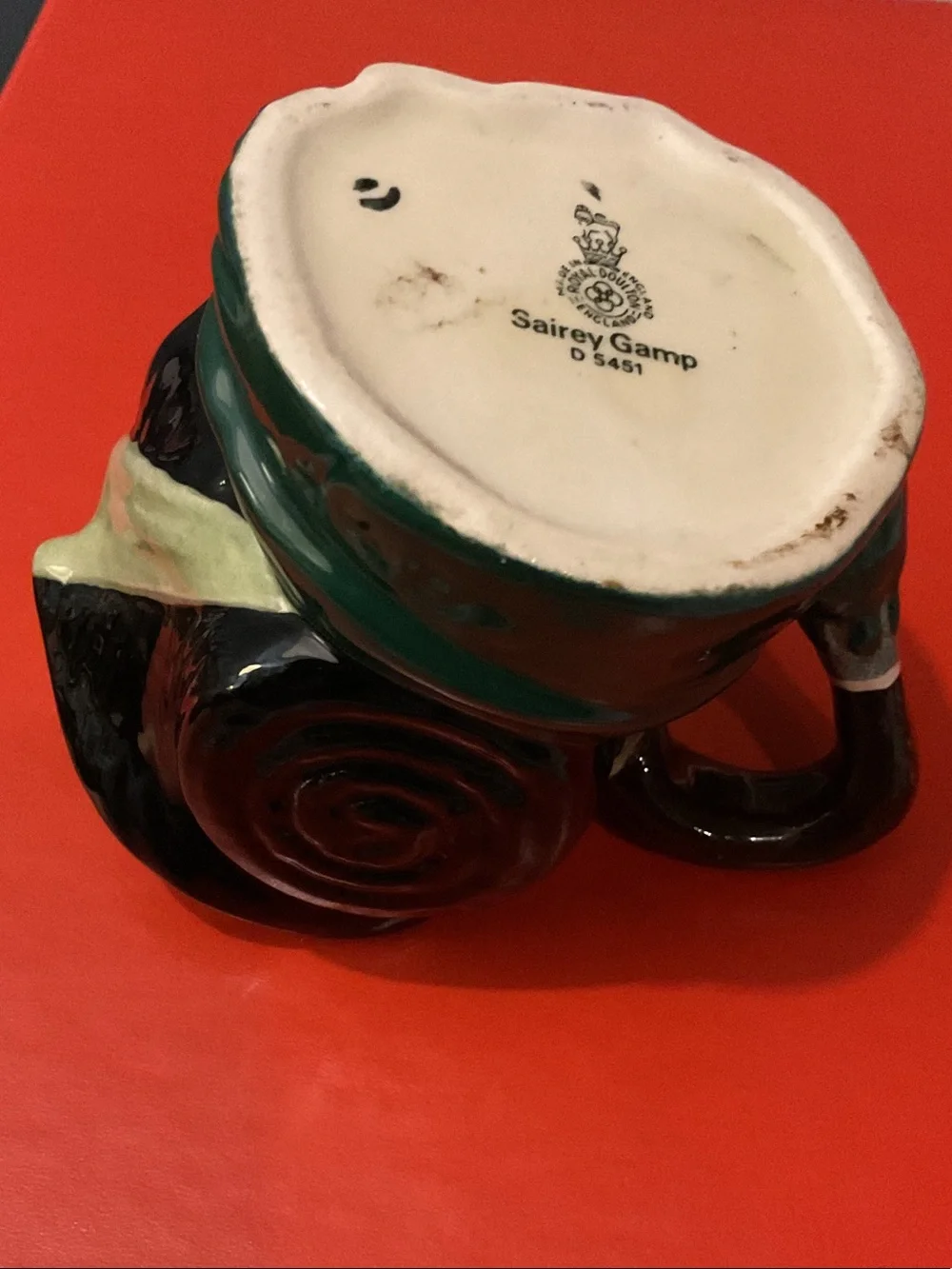 Royal Doulton Toby Character Pitcher in Green, Cream, Brown